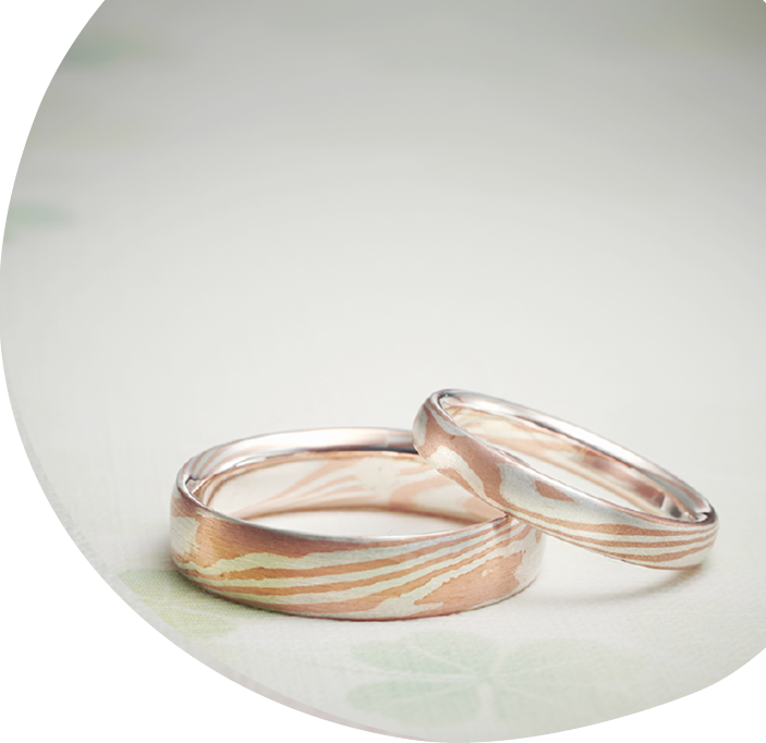 木目金 ｜ ペアリングの手作り体験 指輪工房OneT(ワント) ｜岐阜